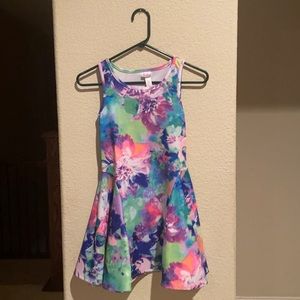 Justice Flower Print Dress